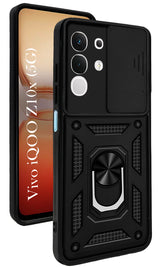 For Vivo iQOO Z10x Back Cover Case (Hybrid Dual Armor Polycarbonate)