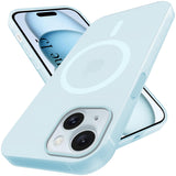 For Apple iPhone 15 Back Cover Case (Frosted Matte Feel | MagSafe Compatible Wireless Charging | Polycarbonate Material)