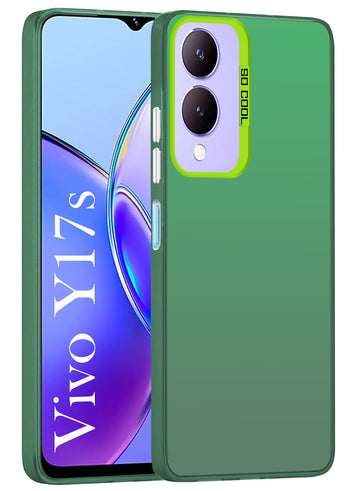 For Vivo Y17s Hard Back Cover Case (Velvet Touch | Professional Glossy Finish | Camera Protection Bump)