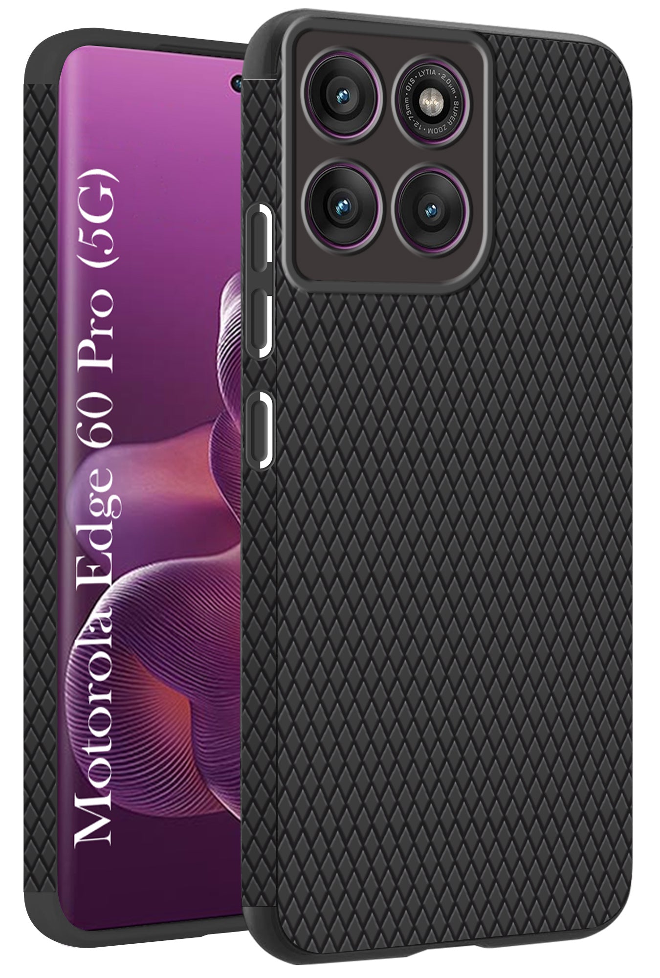 For Motorola Moto Edge 60 Pro  Back Cover Case (Liquid Silicone | Side Grip | Camera Protection)