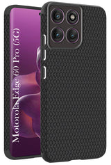 For Motorola Moto Edge 60 Pro  Back Cover Case (Liquid Silicone | Side Grip | Camera Protection)