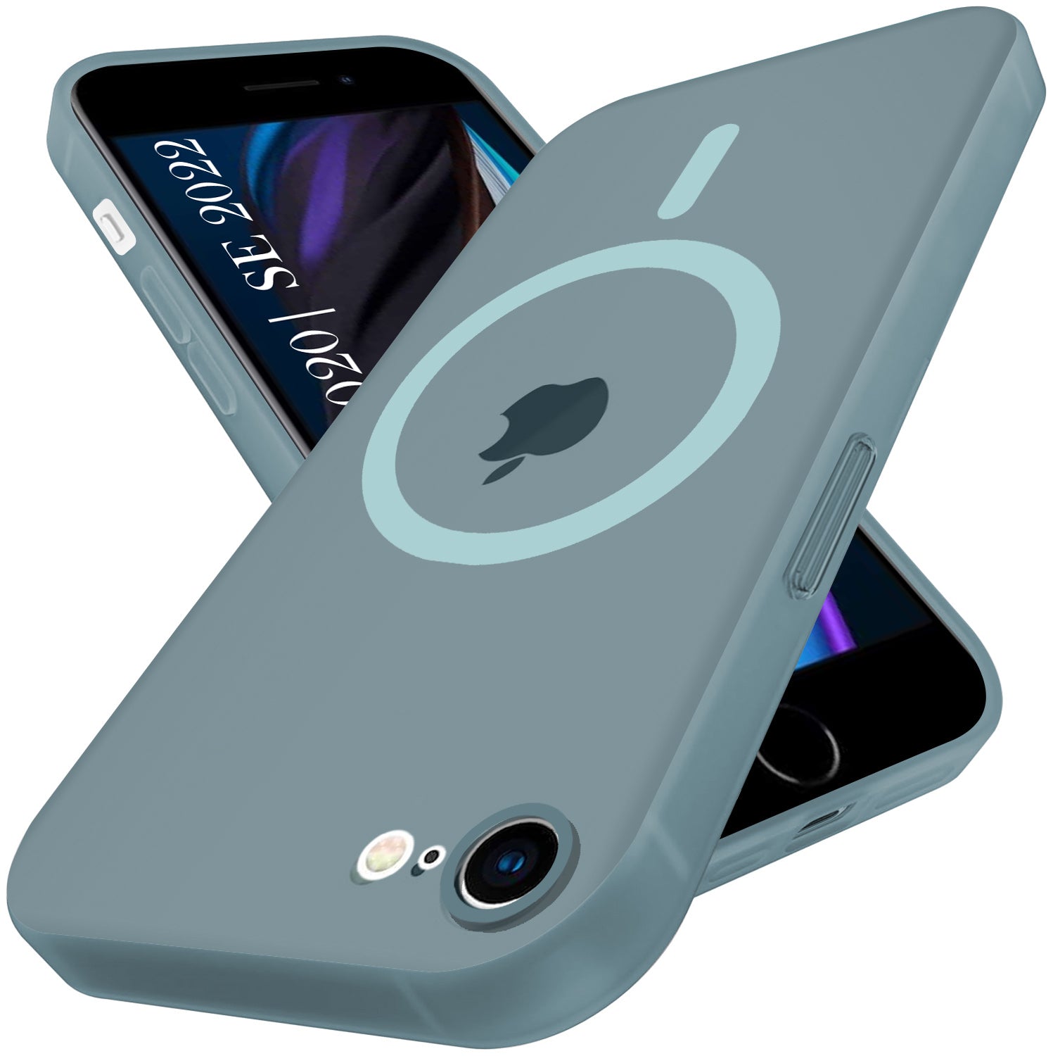 For iPhone SE 2020 | SE 2022 Back Cover Case (Frosted Matte Feel | MagSafe Compatible Wireless Charging | Polycarbonate Material)