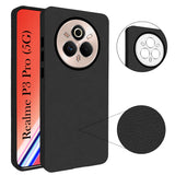 For Realme P3 Pro Back Cover Case (Glass Like Camera Protection | Leather Feel | Minimalist Professional Grip)