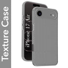 For Apple iPhone 17 Air Back Cover Case (Camera Protection | Side Grip Texture | Soft and Flexible)