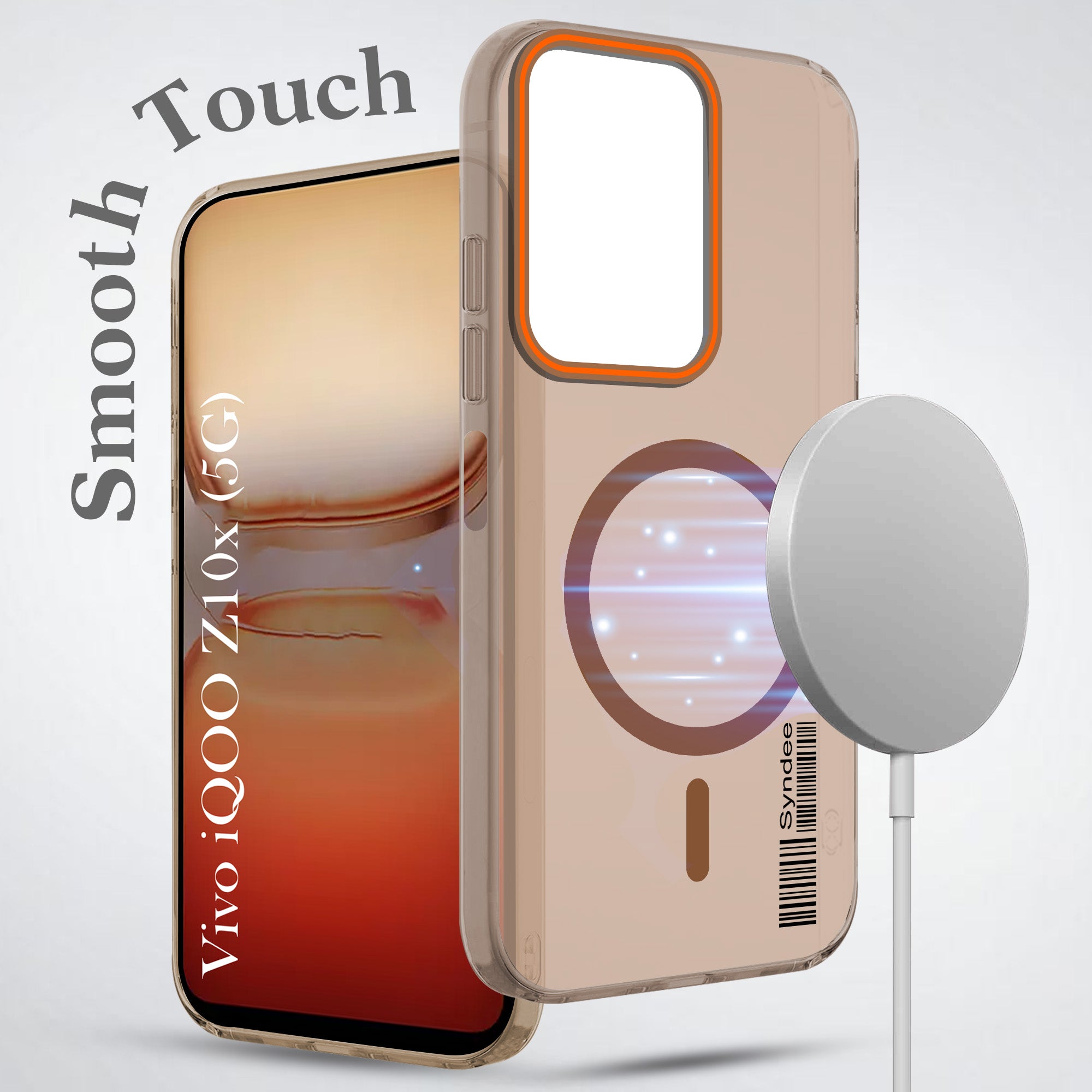 For Vivo iQOO Z10x Back Cover Case (Soft Touch | Camera Bump Protection | MagSafe Compatible | Matte Finish)