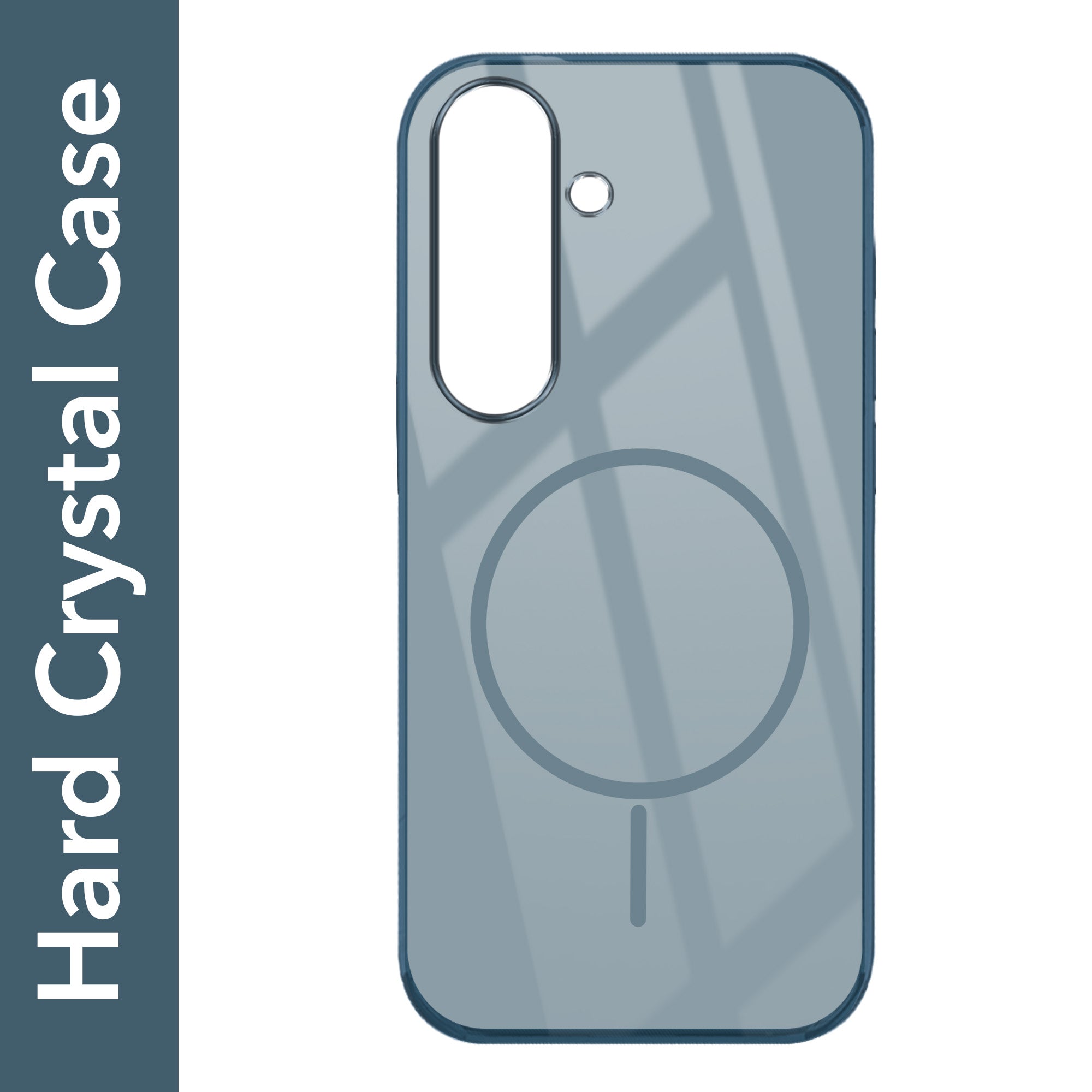 For Samsung Galaxy S25 Plus Back Cover Case Crystal Anti Yellow(MagSafe Wireless Charging Support |Camera Protection Bump)
