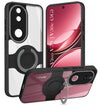 For Vivo V50 | Vivo V50e Back Cover Case with stand (Built-in Ring Holder Kickstand | Lifetime Anti Yellow | Camera Protection)