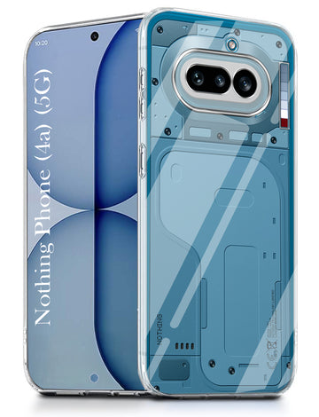 For Nothing Phone 4A 5G Back Cover Case Silicone (Clear Shockproof Case with Camera Protection | Soft and Flexible | Transparent)