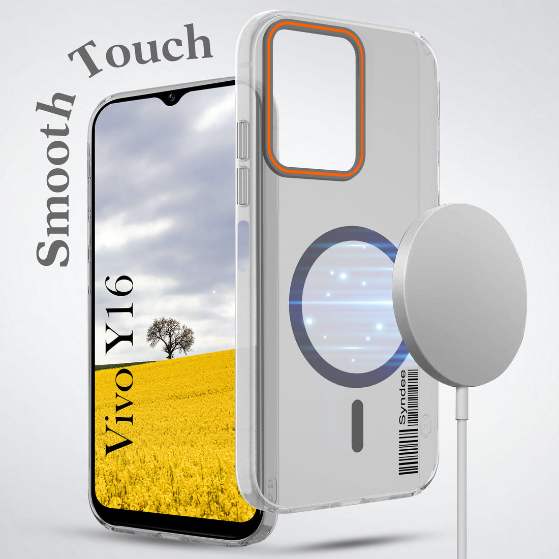 For Vivo Y16 Back Cover Case (Soft Touch | Camera Bump Protection | MagSafe Compatible | Matte Finish)