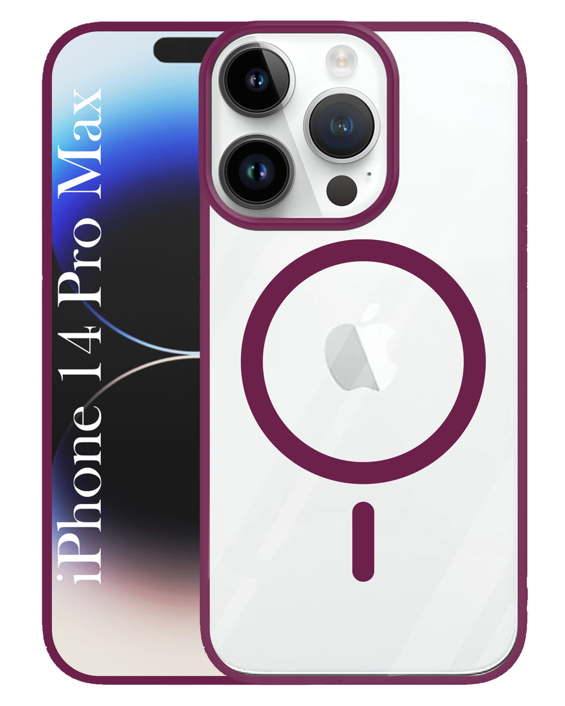 For Apple iPhone 14 Pro Max Back Cover Case (MagSafe Compatible Wireless Charging | Hybrid Camera Bump Protection | Shockproof Polycarbonate Material)