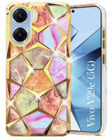 For Vivo V29e 5G Back Cover Case ( Dual Design Glitter Sparkle and Detachable Diamond Print Case | Soft and Flexible)