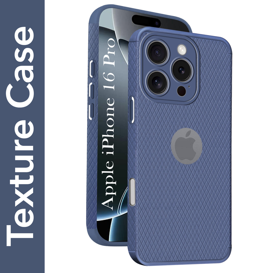 For Apple iPhone 16 Pro Back Cover Case (Liquid Silicone | Side Grip | Camera Protection)