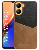 For Vivo Y56 5G Back Cover Case (Dual PU Leather Stitch | Professional Minimalist | Soft and Flexible)