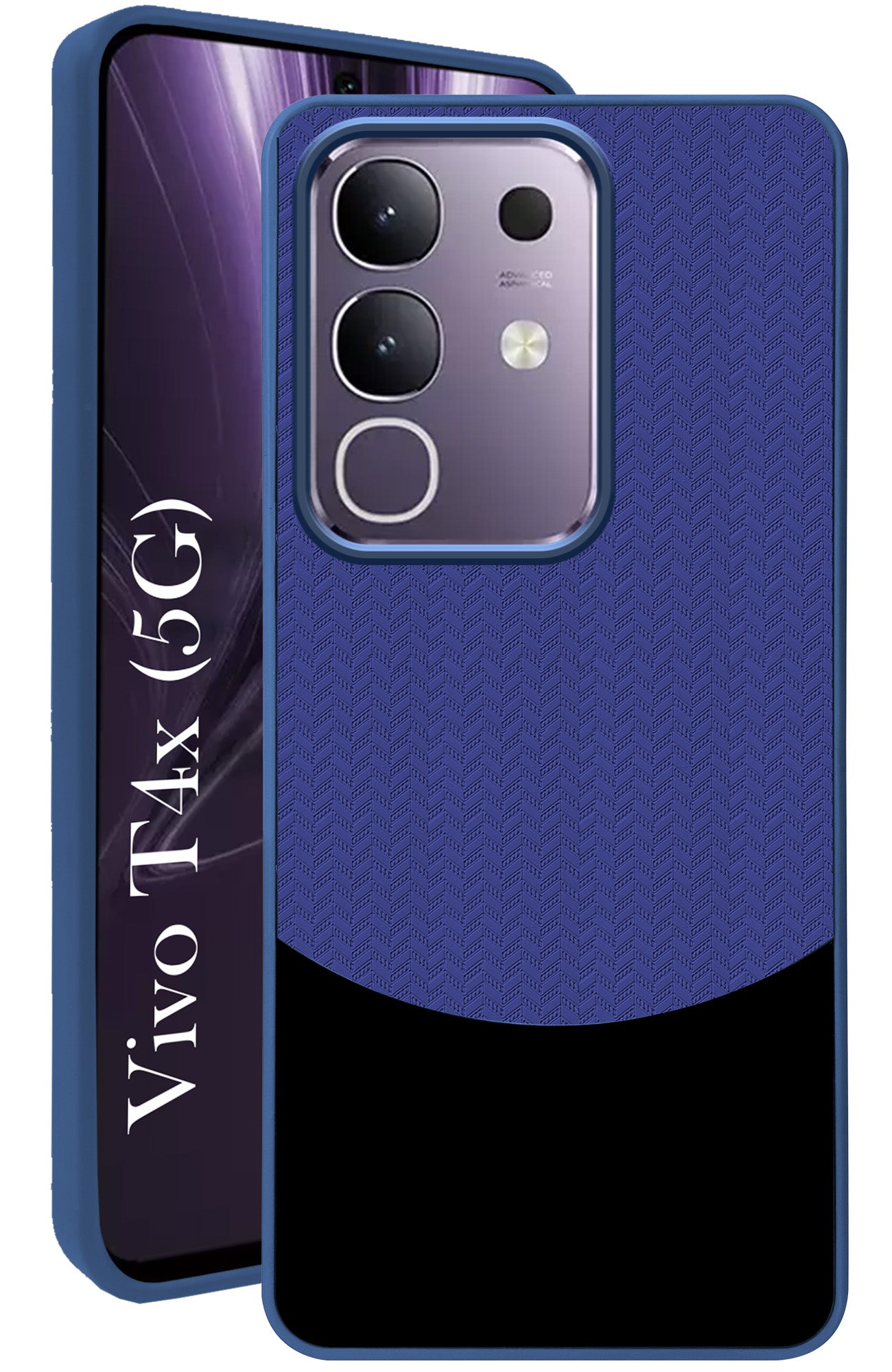 For Vivo T4x | Vivo Y31 Pro Back Cover Case (Elegant PU Leather Finish | Premium Minimalist Professional | Camera Protection Bump)