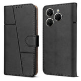 For Tecno Spark 20 Pro Flip Cover Case ( Stitched Leather with Magnetic Closure)