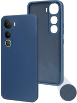 For Vivo Y400 Back Cover Case (Matte Finish Silicone with Inside Fiber Cloth)