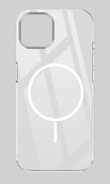 For Apple iPhone 13 Back Cover Case (Crystal Clear Case | MagSafe Wireless Charging Support | Hard Anti Yellow | Camera Protection Bump)