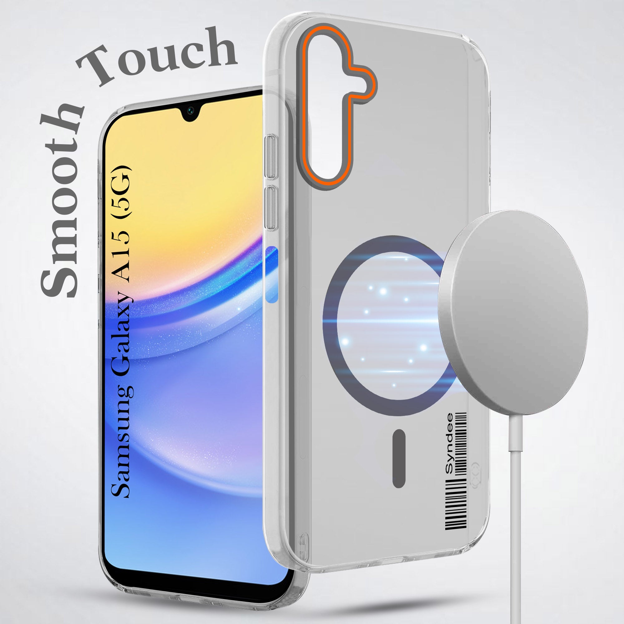 For Samsung Galaxy A15 5G Back Cover Case (Soft Touch | Camera Bump Protection | MagSafe Compatible | Matte Finish)