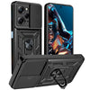 For Poco X5 Pro 5G Back Cover Case (Sliding Shutter Camera Protection | Polycarbonate |Ring Holder Kickstand)