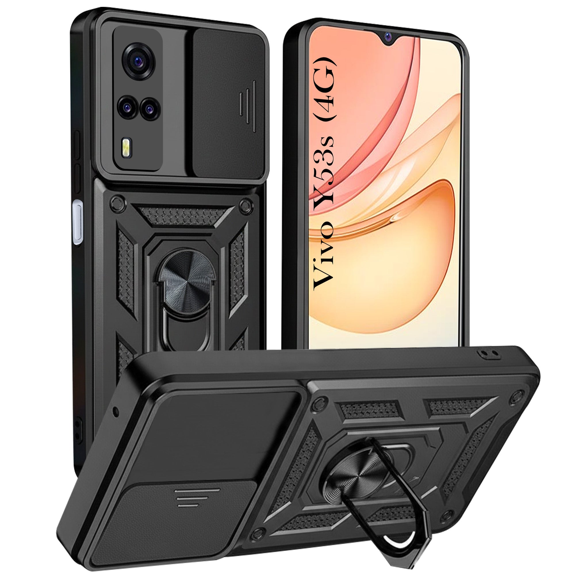 For Vivo Y53s 4G Back Cover Case (Hybrid Armor Polycarbonate)