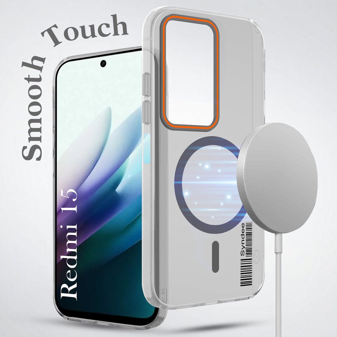 For Redmi 15 Back Cover Case (Soft Touch | Camera Bump Protection | MagSafe Compatible | Matte Finish)