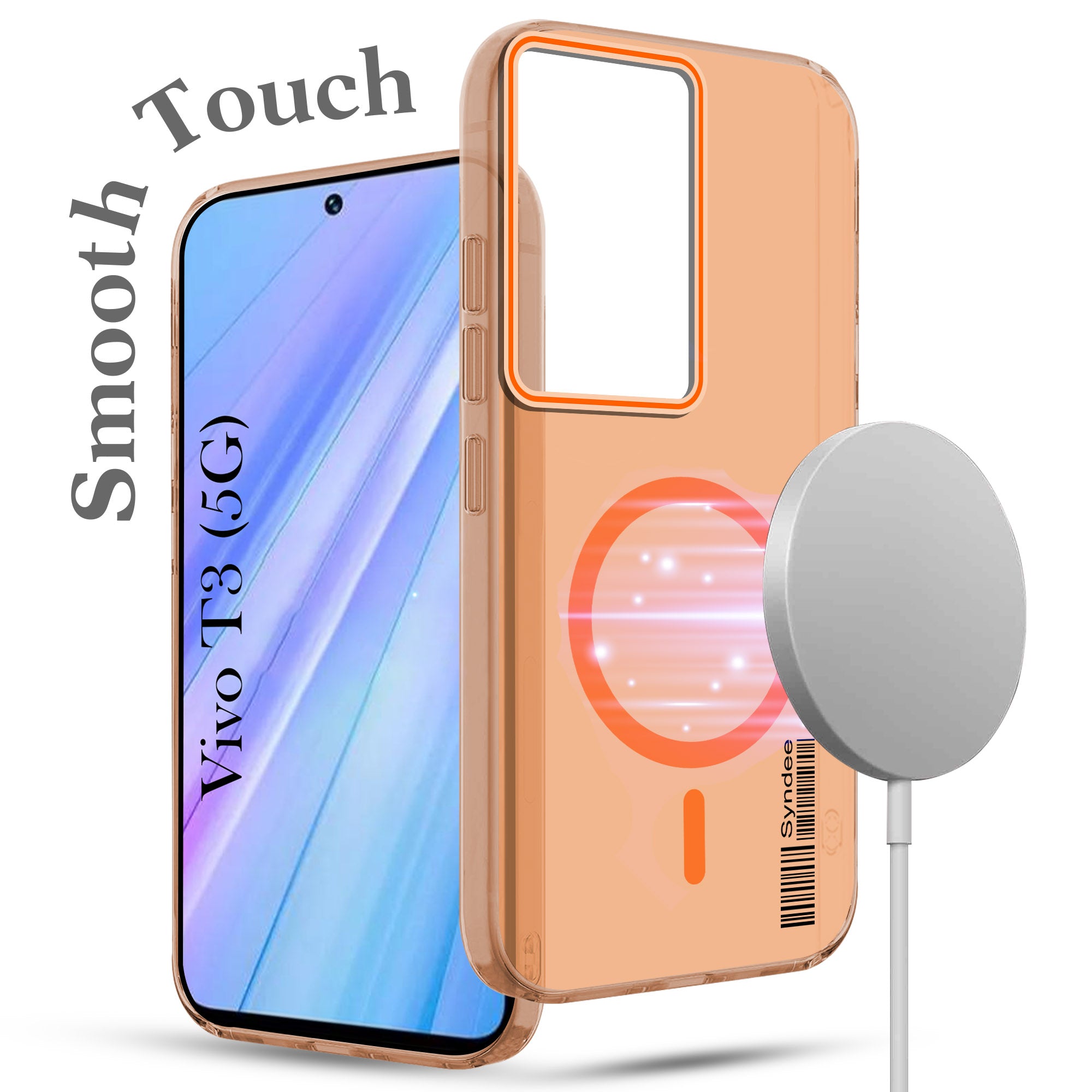 For Vivo T3 5G Back Cover Case (Soft Touch | Camera Bump Protection | MagSafe Compatible | Matte Finish)