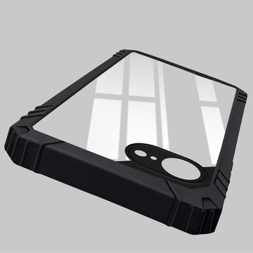 For iPhone 16e | iPhone 17e Back Cover Case (Ultimate Shockproof Bumpers | Anti Yellow | Rugged Armor | Hybrid PC | Black )