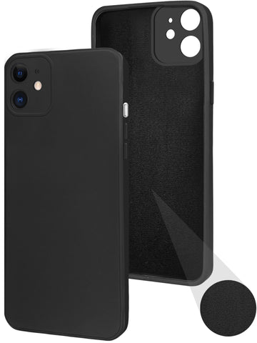 For Apple iPhone 11 Back Cover Case (Matte Finish Silicone with Inside Fiber cloth)
