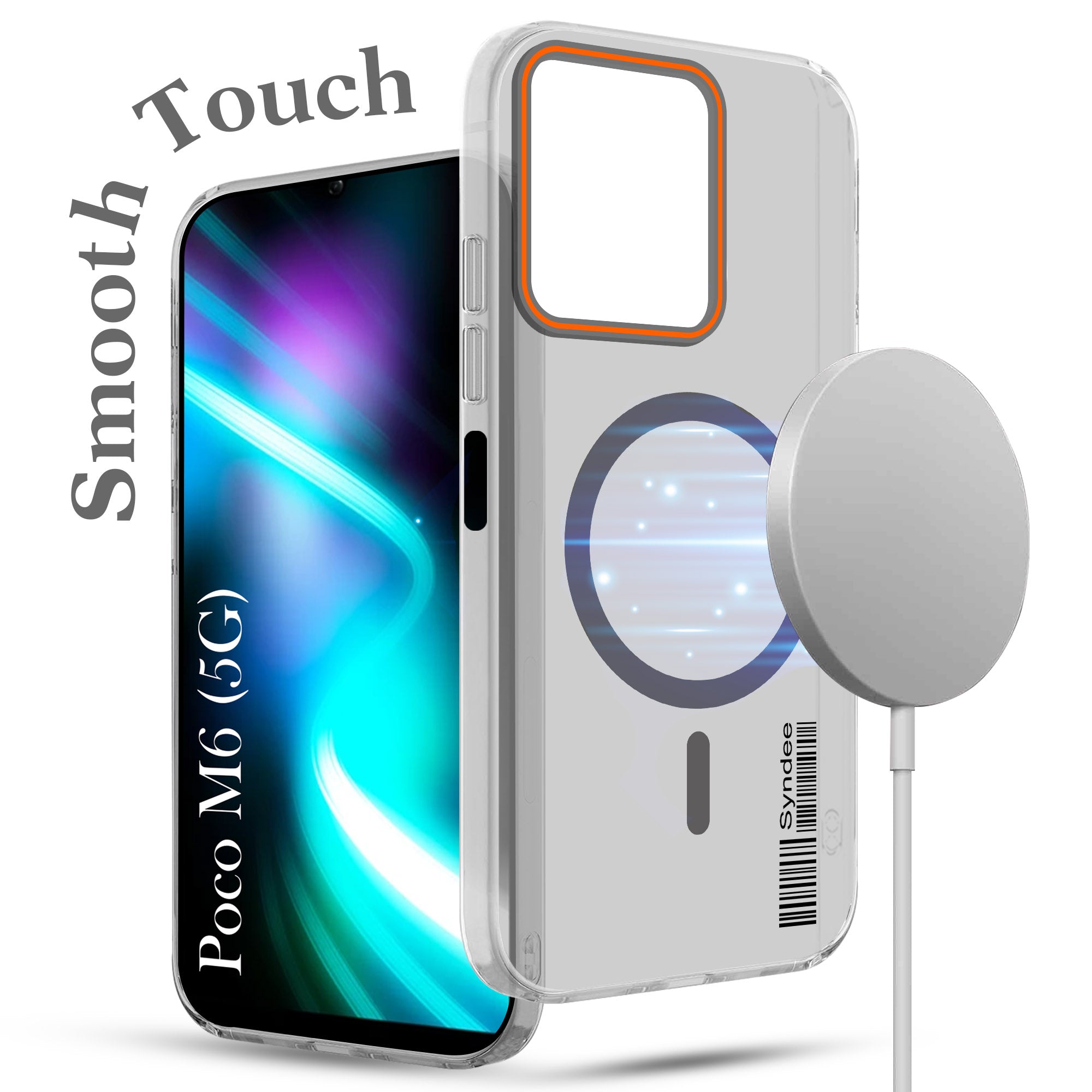 For Poco M6 5G Back Cover Case (Soft Touch | Camera Bump Protection | MagSafe Compatible | Matte Finish)