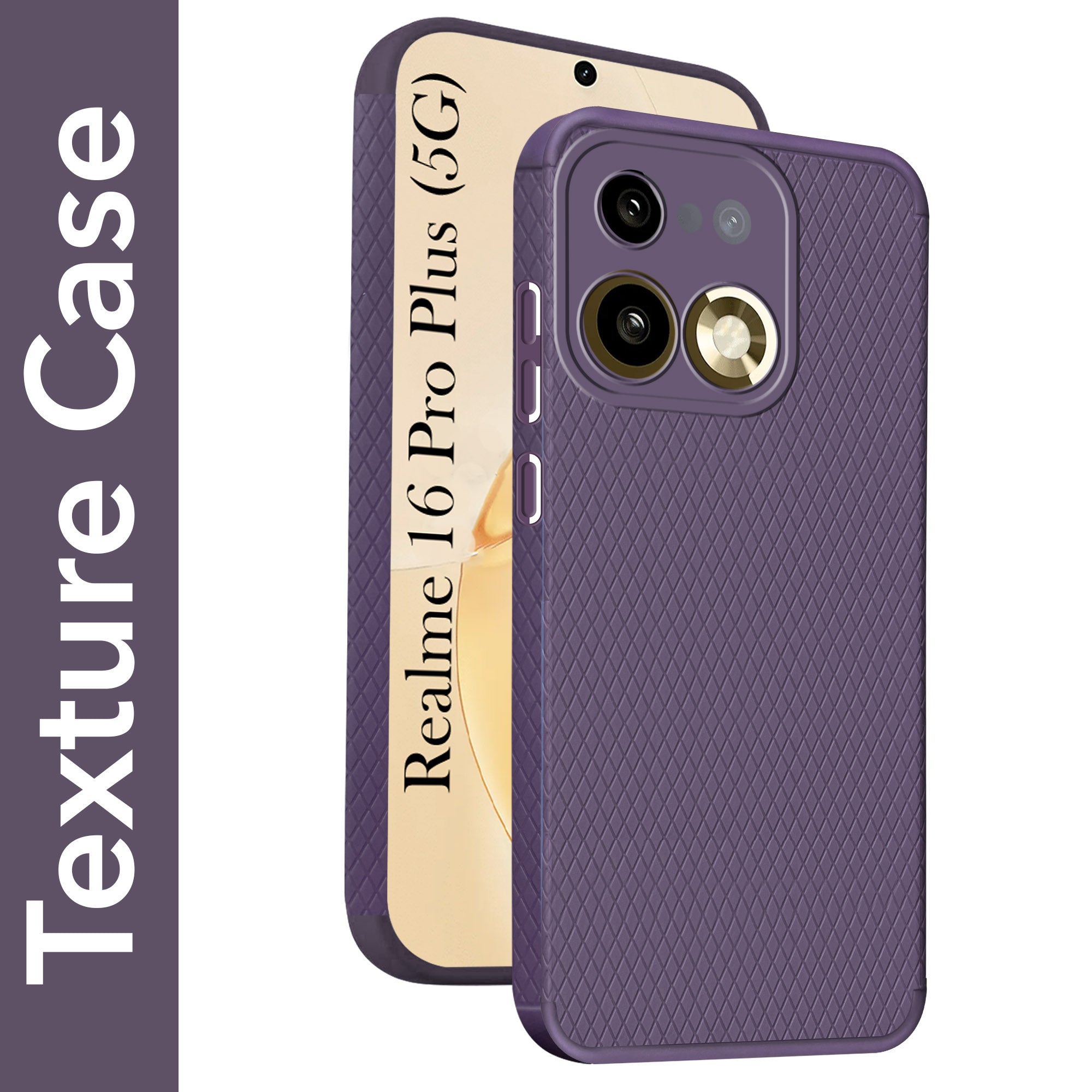 For Realme 16 Pro Plus 5G Back Cover Case Liquid Silicone (Camera Protection | Side Grip Texture | Soft and Flexible)