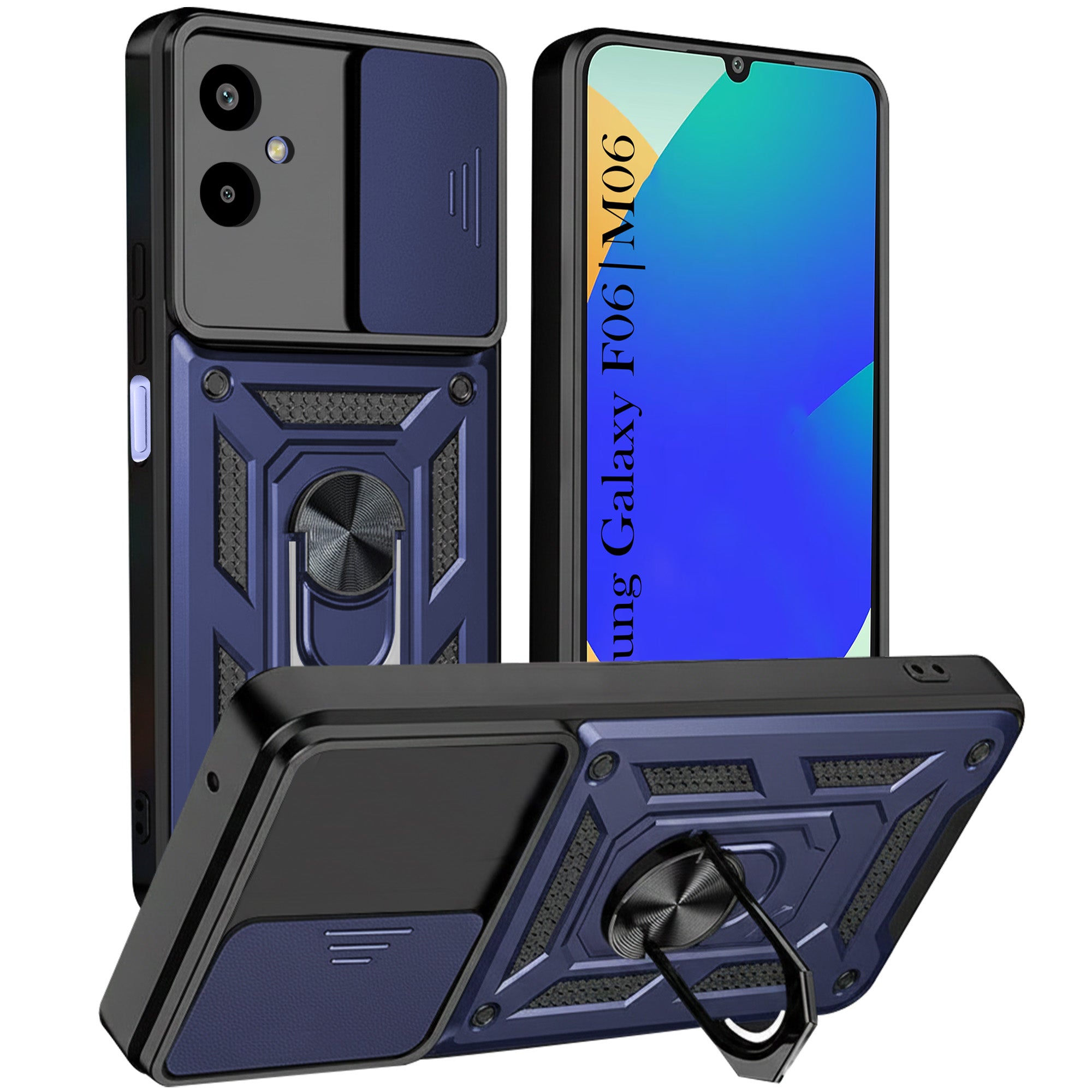 For Samsung Galaxy F06 | Samsung Galaxy M06 Back Cover Case (Hybrid Dual Armor Polycarbonate)