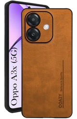 For Oppo A3X 5G | Oppo A3 5G Back Cover Case (Professional Vegan Leather | Camera Protection | Slim & Soft)