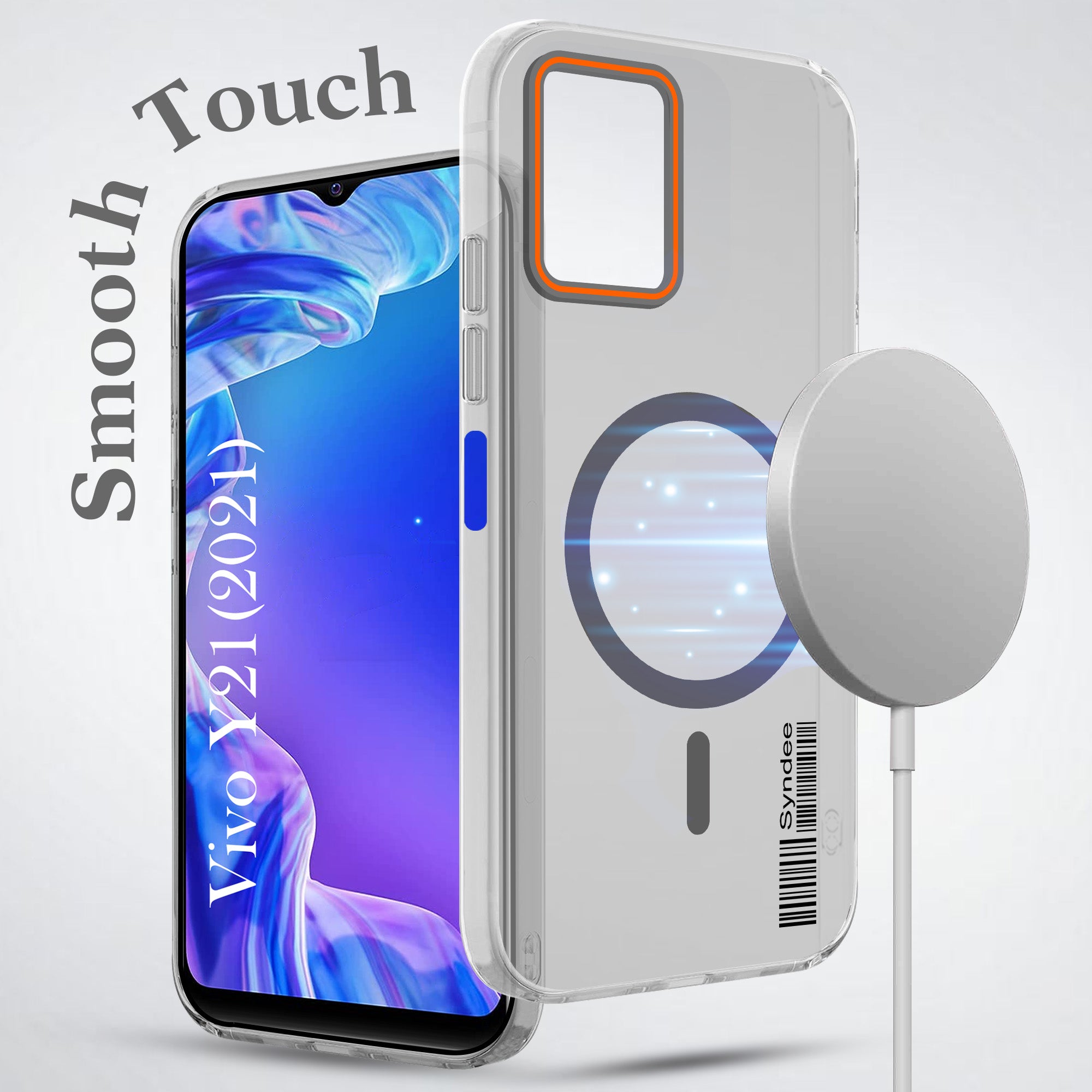 For Vivo Y21 2021 Back Cover Case (Soft Touch | Camera Bump Protection | MagSafe Compatible | Matte Finish)
