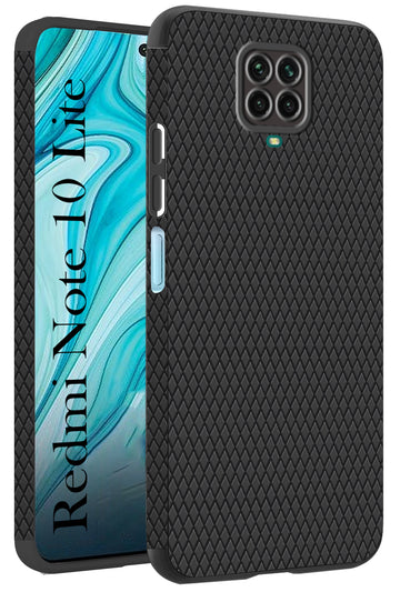 For Redmi Note 10 Lite Back Cover Case (Liquid Silicone | Side Grip | Camera Protection)
