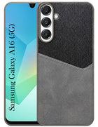 For Samsung Galaxy A16 5G Back Cover Case (Dual PU Leather Stitch | Professional Minimalist | Soft and Flexible)