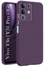 For Vivo T4x | Vivo Y31 Pro Back Cover Case (Liquid Silicone | Side Grip | Camera Protection)