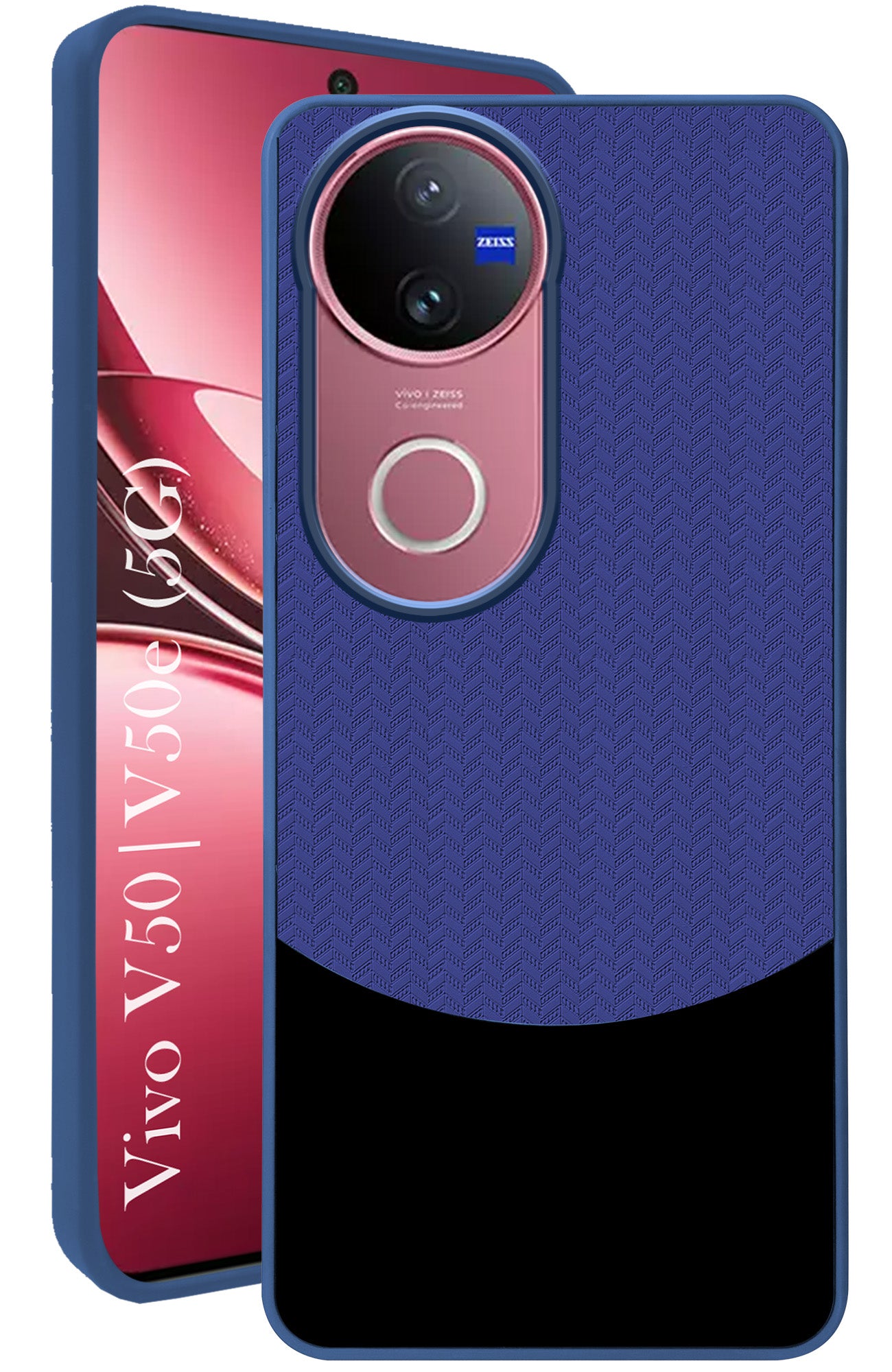 For Vivo V50 | Vivo V50e Back Cover Case (Elegant PU Leather Finish | Premium Minimalist Professional | Camera Protection Bump)