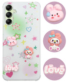 For Samsung Galaxy A14 4G | 5G Back Cover Case (3D Cute Cartoons | Hard Back Side Soft | Matte Premium Finish | HD Printing)