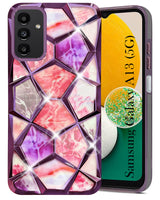 For Samsung Galaxy A13 5G Back Cover Case (Dual Design Glitter Sparkle and Detachable Diamond Print Case | Soft and Flexible)