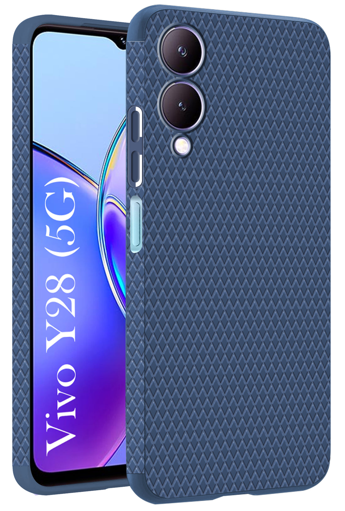 For Vivo Y28 5G Back Cover Case (Liquid Silicone | Side Grip | Camera Protection)