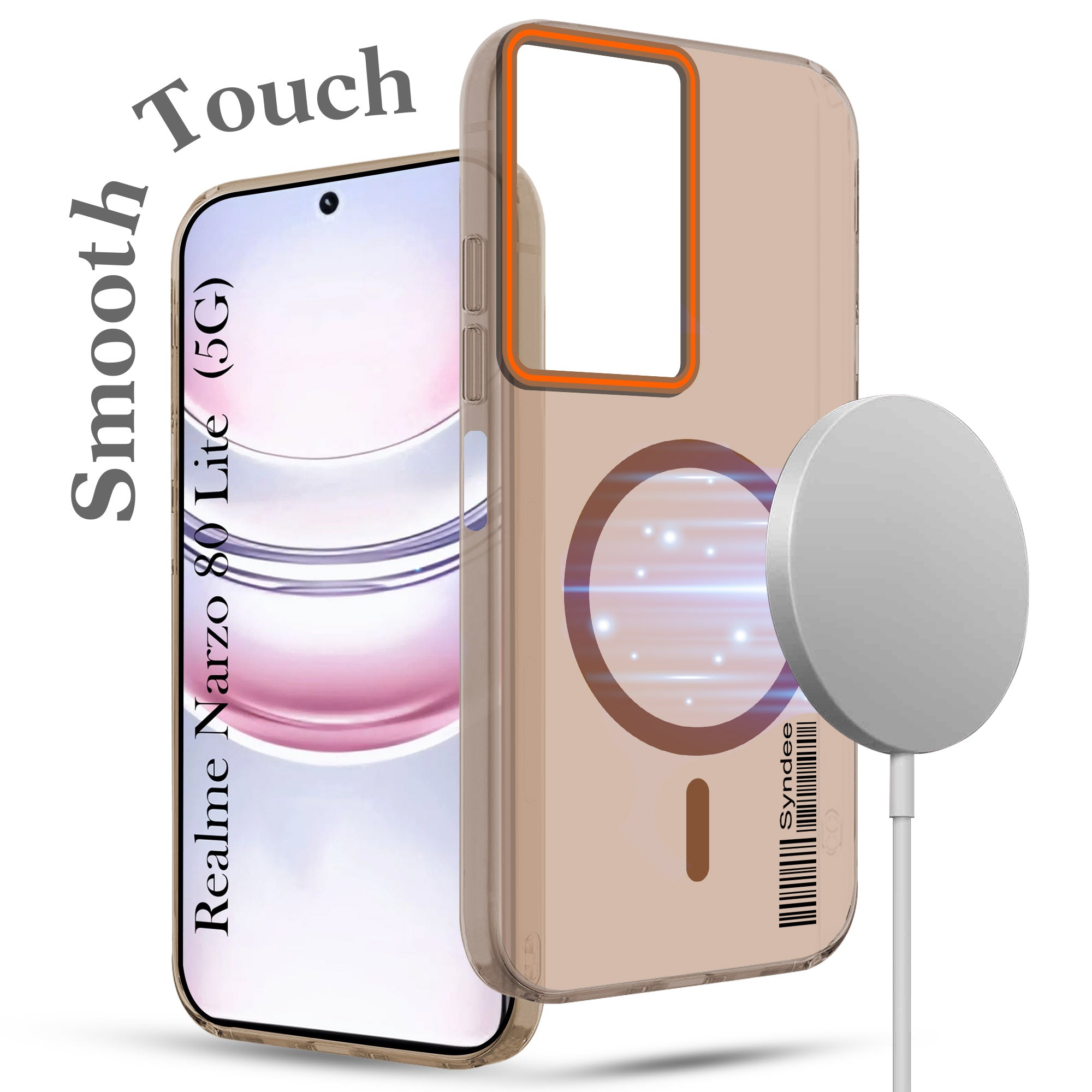 For Realme Narzo 80 Lite 5G Back Cover Case (Soft Touch | Camera Bump Protection | MagSafe Compatible | Matte Finish)