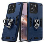 For Motorola Moto G86 Power Back Cover Case Hybrid Armor (Shockproof Dual Layer Polycarbonate |Ring Holder Kickstand)
