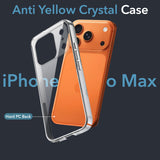 For Apple iPhone 17 Pro Max Back Cover Case (Sleek Hard Crystal | Shockproof and Camera Protection)