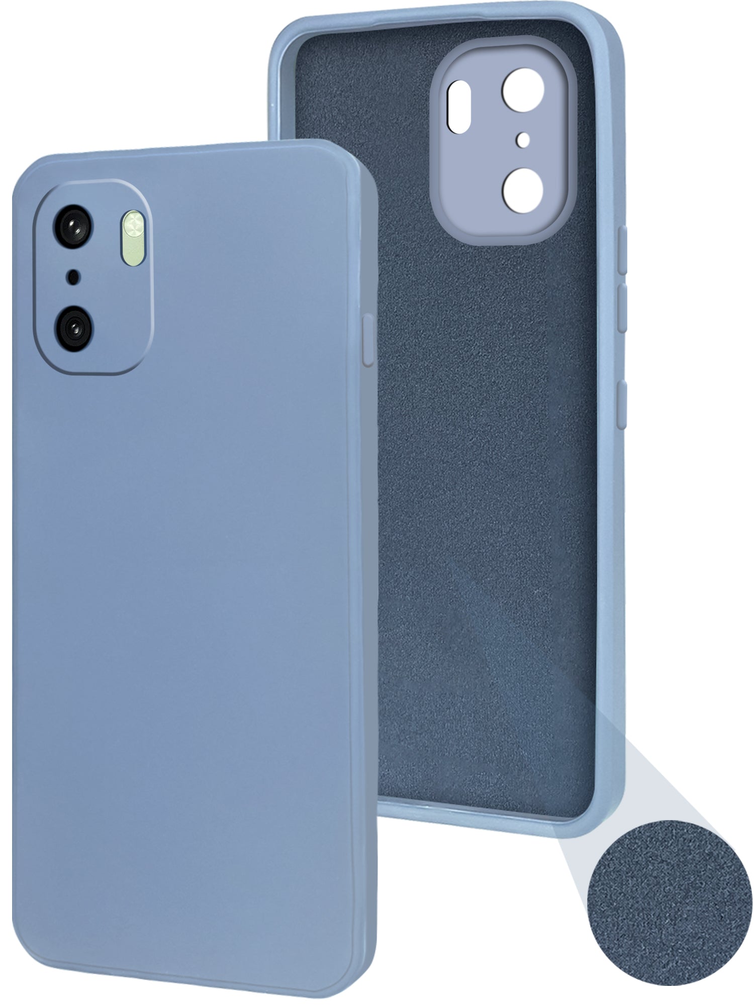 For OnePlus 15R Back Cover Case (Matte Finish Silicone with Inside Fiber cloth)