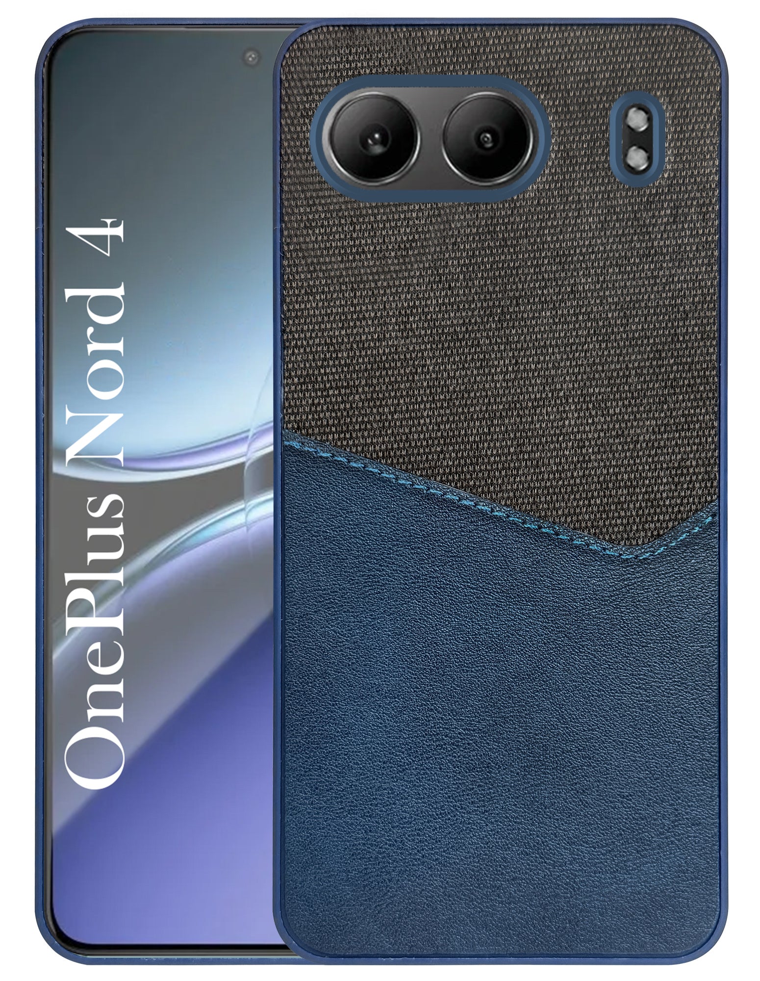 For Oneplus Nord 4 Back Cover Case (Dual PU Leather Stitch | Professional Minimalist | Soft and Flexible)