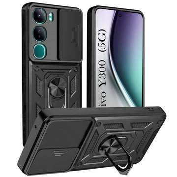 For Vivo Y300 Back Cover Case (Hybrid Dual Armor Polycarbonate)