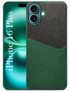 For Apple iPhone 16 Plus Back Cover Case (Dual PU Leather Stitch | Professional Minimalist | Soft and Flexible)