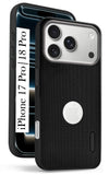 For iPhone 17 Pro | iPhone 18 Pro Back Cover Case Rubberised (Textured Grip Design | Micro-Fiber Cloth Inside | Slim and Light Weight | Soft Touch and Feel)