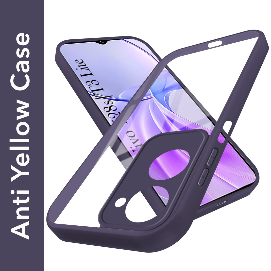 For Vivo Y28s 5G | Vivo T3 Lite 5G Back Cover Case (Lifetime Anti Yellow | Anti Scratch | Crystal Clear Shockproof)