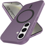 For Samsung Galaxy S24 Back Cover Case (Frosted Matte Feel | MagSafe Compatible Wireless Charging | Polycarbonate Material)